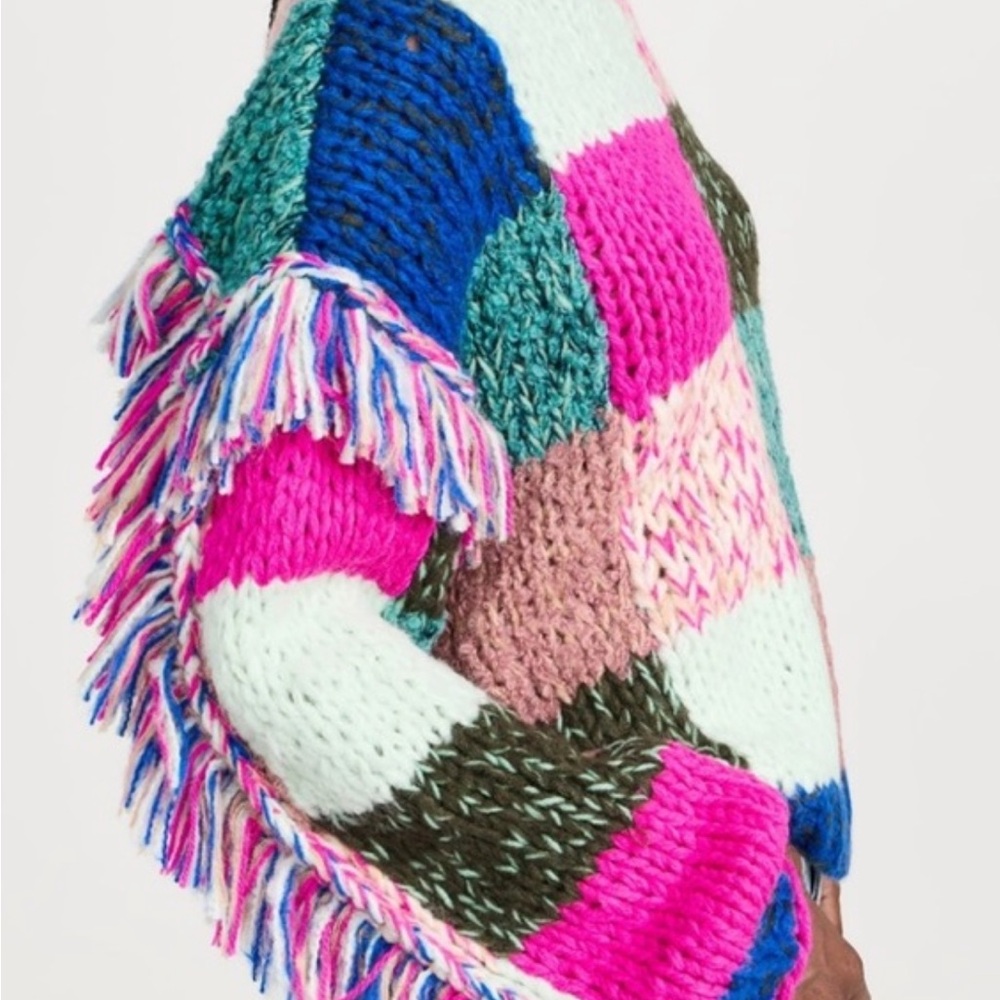 Scotch & Soda Multicolor Patchwork Sweater S/M - image 2